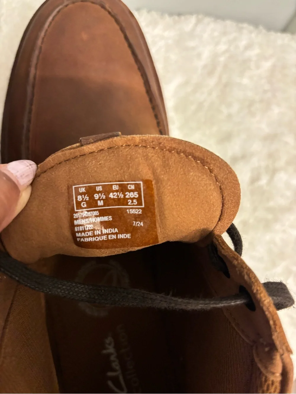Clarks Brown Leather Chukka Lace-Up Boots